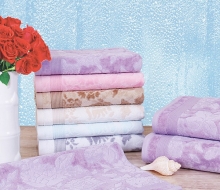 حوله استخری برق لامع طرح رزا 140*70 سانتی متر