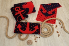 حوله استخری برق لامع طرح لنگر سایز 130*65 سانتی متر