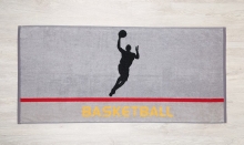 حوله استخری برق لامع طرح بسکتبال سایز 140*70 سانتی متر