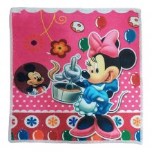 حوله دستی چاپی طرح عروسکی سایز 30*30 سانتی متر طرح دخترانه