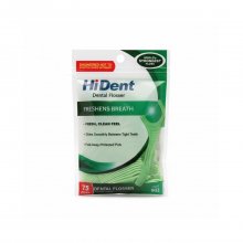 نخ دندان دسته‌دار مدل HiDent Dental Flosser Code 902 بسته 75 عددی
